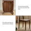 Chaise en bois massif noyer noir moderne