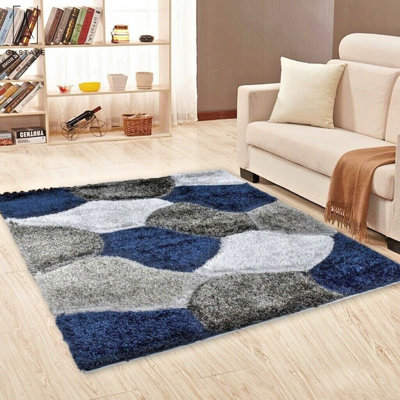 Avdyl Geometric Shag Area Rug