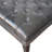Black Leather Upholstered Ottoman