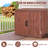 FORCLOVER 30'' W Solid Wood Fir Cabinet Deck Box in Brown