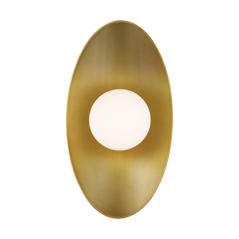 Joni 1 - Light LED Flush Mounted Sconce, 16" H x 5.6" W x 8.6" D, Matte White