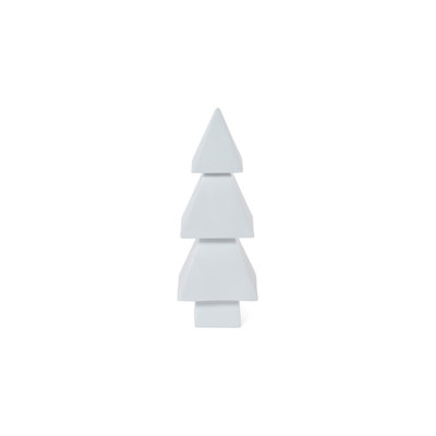 Sapin de table en résine avec guirlandes et tons de Noël