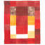 Tapis rouge foncé / jaune Auderghem