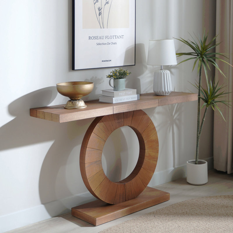 Console 53,2 po moderne minimaliste en bois