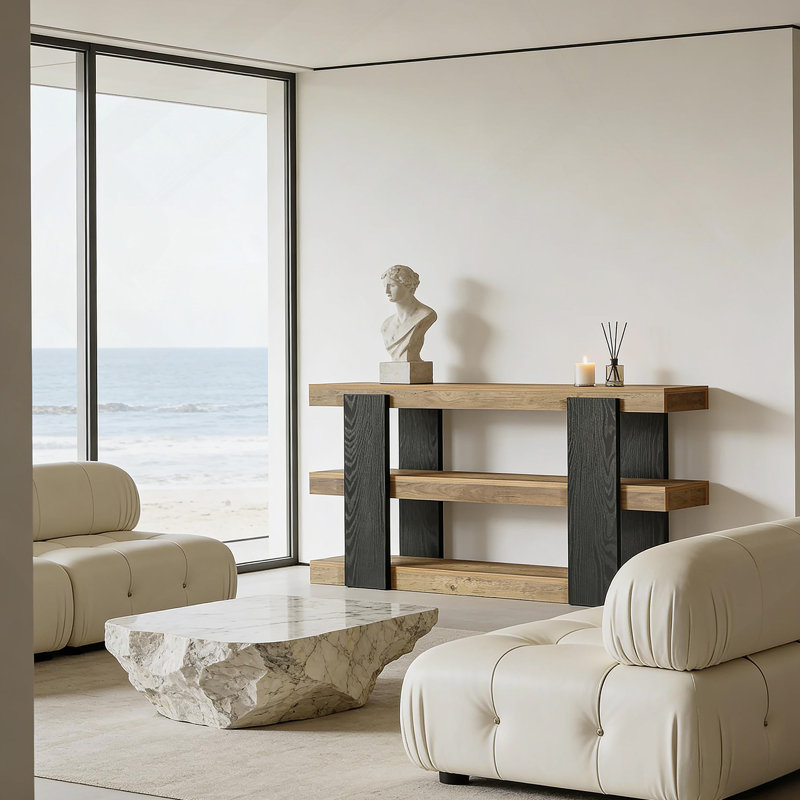 Versatile Side Table,Console Table,3-Tier Sofa Table,Entryway Table