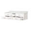 Meuble-lavabo double blanc 72 po X P 22 po D, avec plateau en marbre de Carrare-117825264