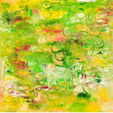 Green Life Force Painting by Irina Gorbman