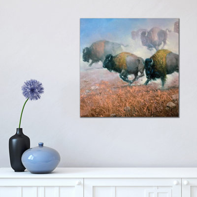 Prairie Thunder by Jack Sorenson - Wrapped Canvas Print