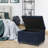 Devault 24" Wide Fabric Tufted Rectangle Storage Ottoman-23731311