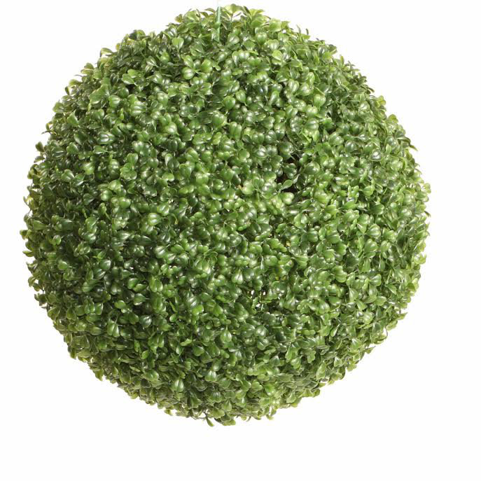 Sphère de jardin topiaire vert bicolore bicolore, 15,75" H x 15,75" L x 15,75" D