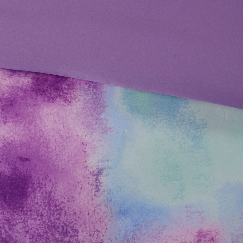 Dreamy Tie Dye Bedding Set, Multicolor Polyester, Modern Style For Home