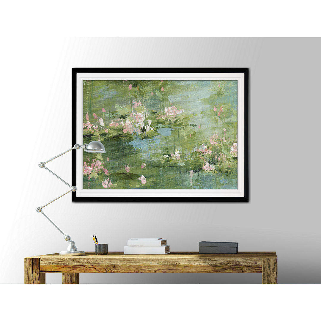 " Celadon Waterlilies I " Ophelia & Co. Frame 