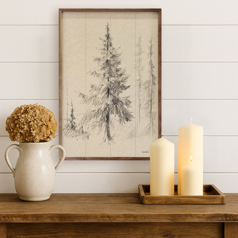 «Elegant Pine II» par Danhui Nai, H 8 po x l 5 po