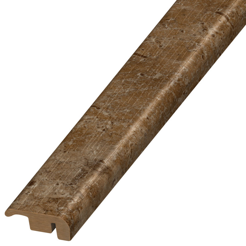 Couvre-seuil / embout en bois d'ingénierie de 0,5 po d'épaisseur x 1,38 po de largeur x 94 po, Pierre muscade