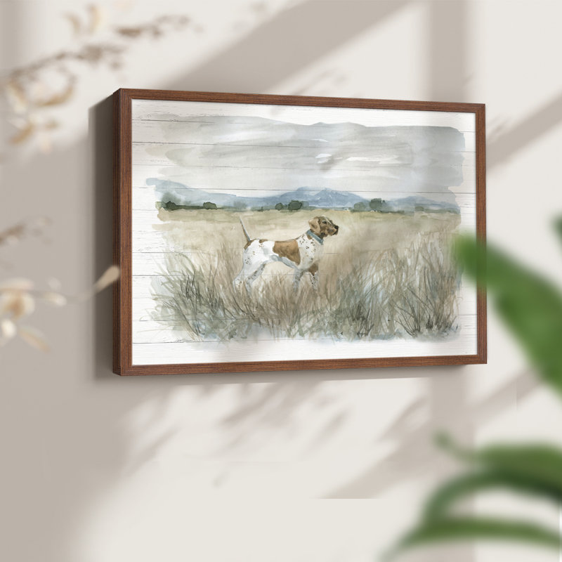 Wetland Lookout - Reproduction encadrée - réaménageable, H 16 po x l 20 po, Noyer