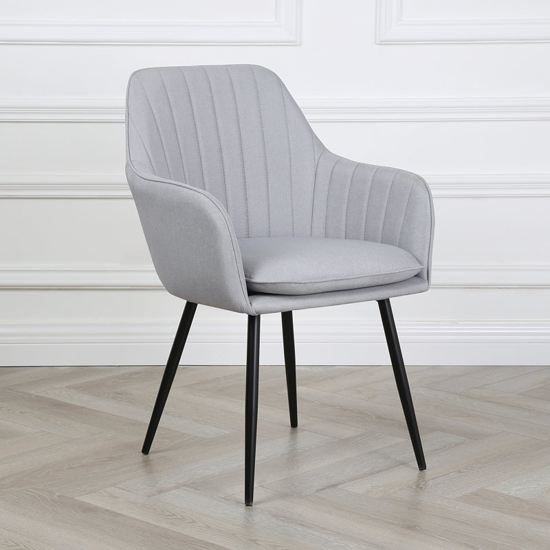 Kirksville Upholstered Armchair, Light Grey