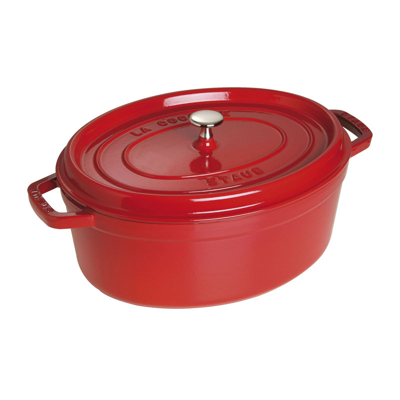 Cocotte ovale en fonte Staub, Cerisier, 5,75 pte