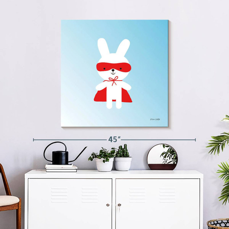 Ashelle Rabbit Super Hero, H 30 po x l 30 po