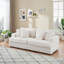 Causeuse, canapé rembourré avec 4 coussins décoratifs pour le salon, canapé rembourré pour l'intérieur-1780905218