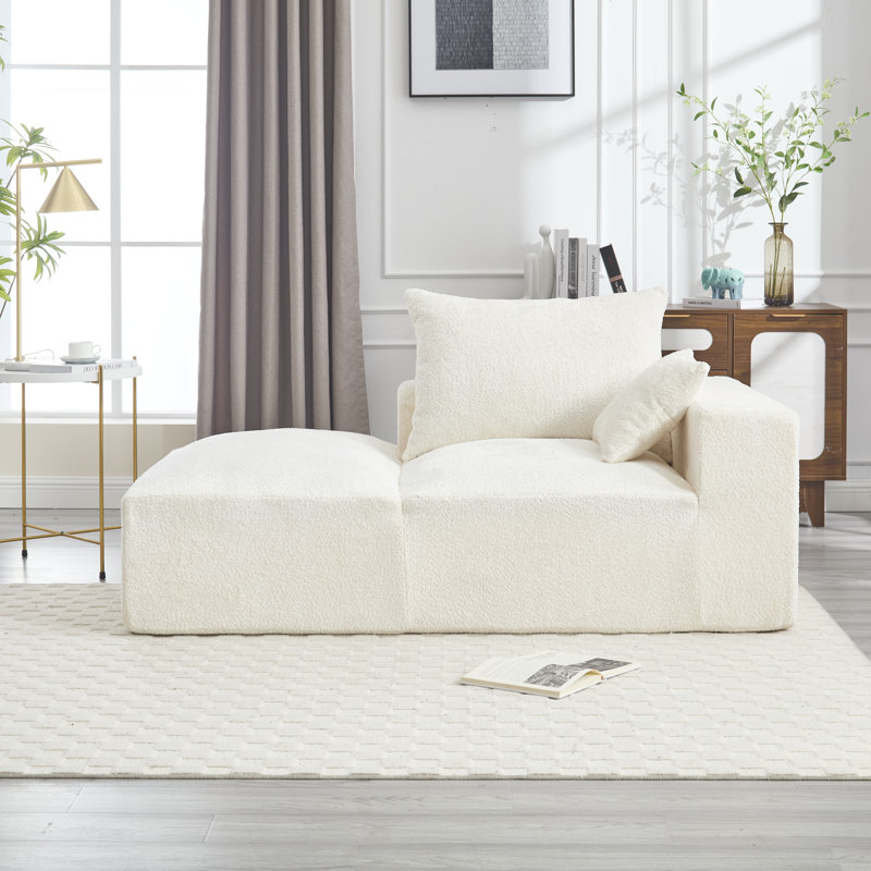 Canapé Boucle 67,72 "l, Beige Boucle