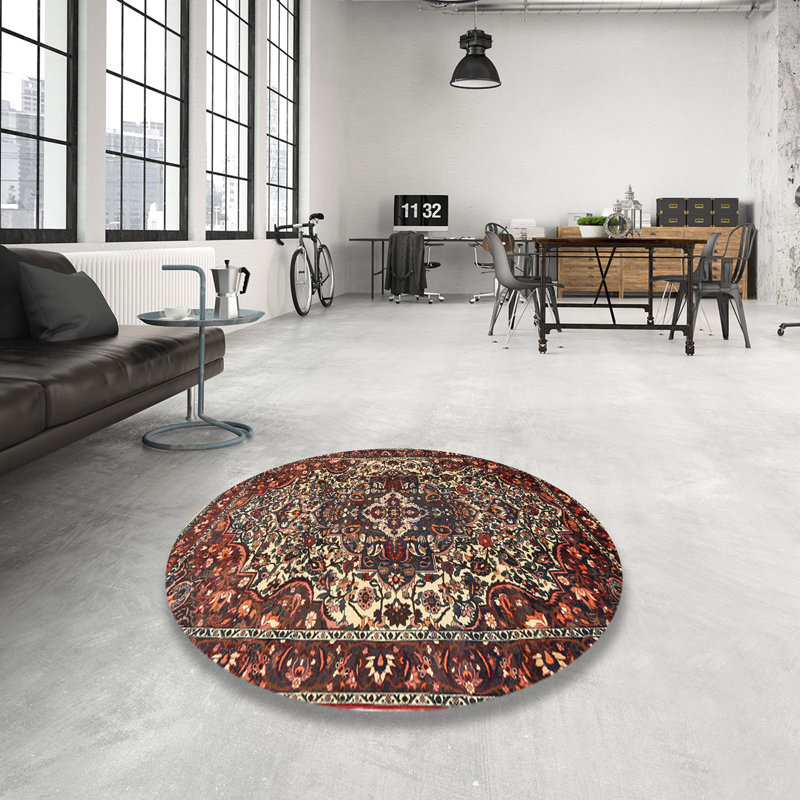 Xenia Oriental Indoor Rug, Round 8'
