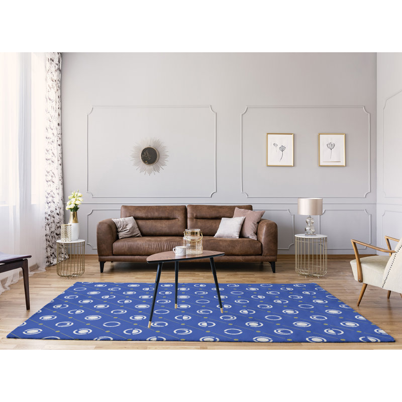 Tapis de la lune phases violettes, Rectangle 8 pi x 10 pi