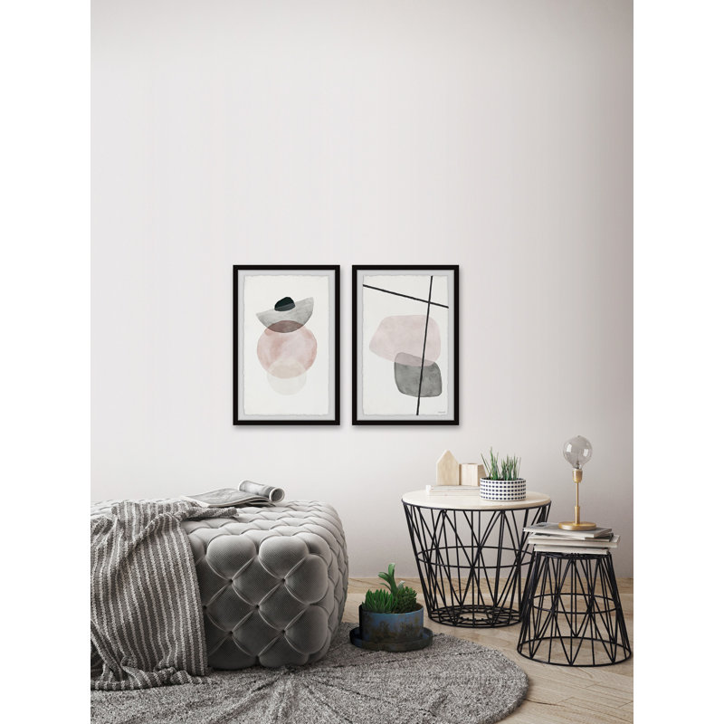 Diptyque à chevauchement de formes, H 12 po x l 8 po