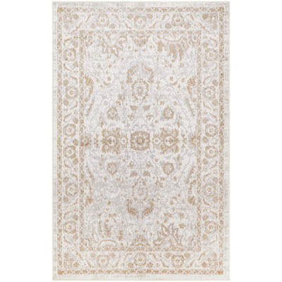 Tapis d'intérieur gris 3 pi 3 po x 5 pi Graceanna