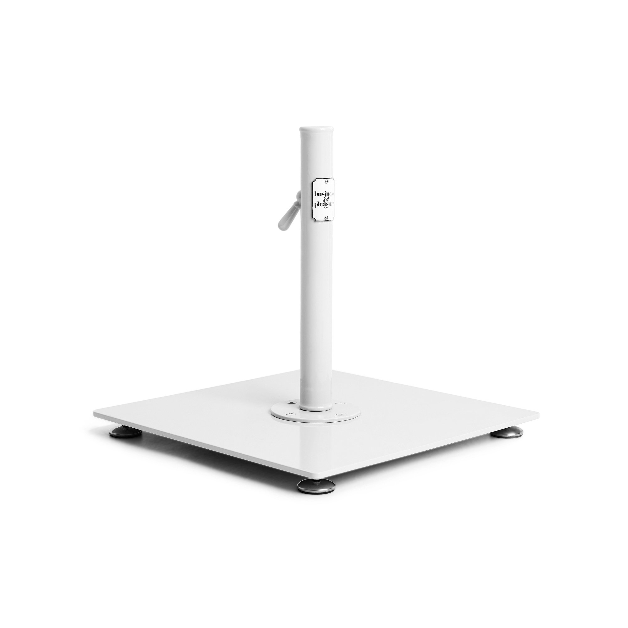 Kaete Steel Free Standing Umbrella Base, Antique White