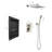 Shower System With Rain Shower Head, Hand Shower Head, Water Control Valve, Shower Bracket, Hose And Niche-122404530