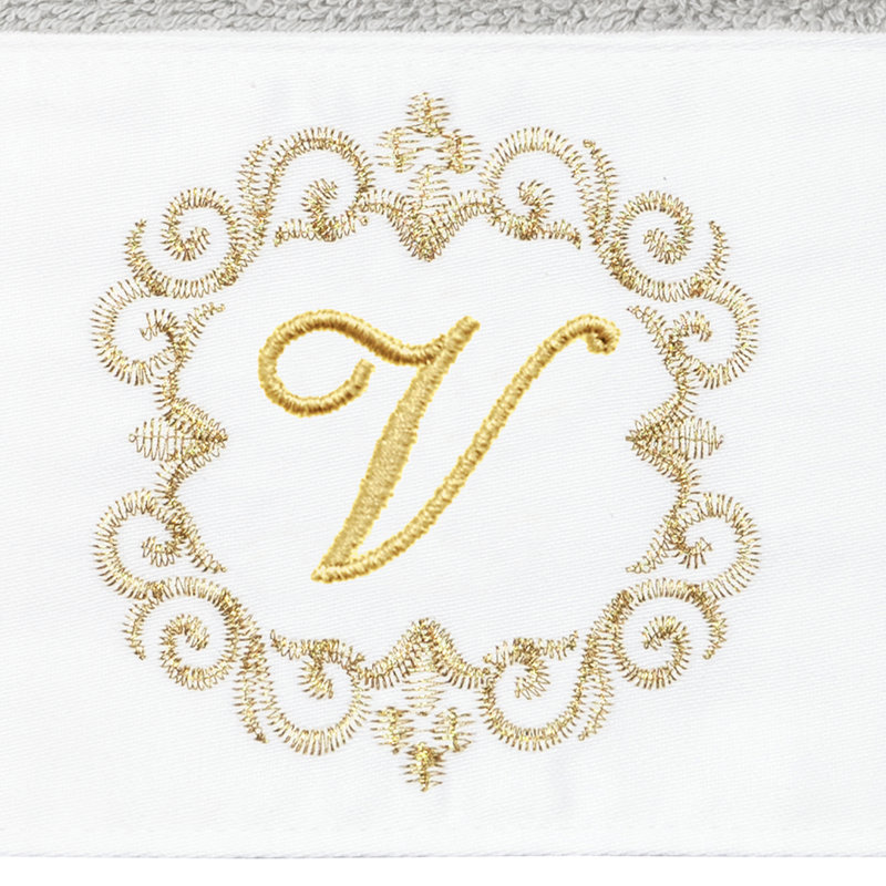 Winston Porter 100% Turkish Cotton MONICA 2PC Embellished Hand Towel Set, V