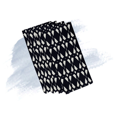 Danitra Polyester Geometric Square Napkin