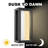 14.5''H Dimmable LED Black Aluminum Outdoor Wall Light with Dusk to Dawn