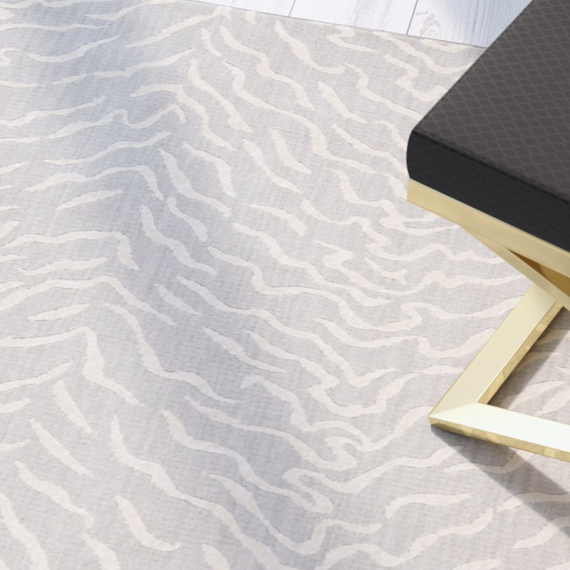 Tapis gris Quartz, Rectangle 3 pi 6 po x 5 pi 6 po