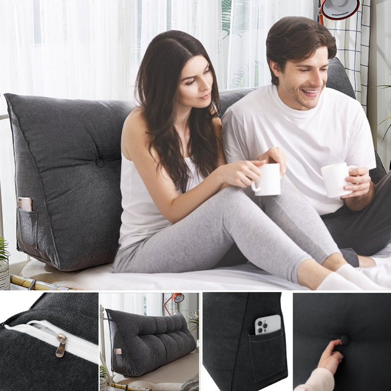 Coussin en lin réversible