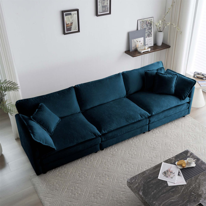 Canapé modulaire surdimensionné en forme de L avec repose-pieds réversible Free Combination Comfy