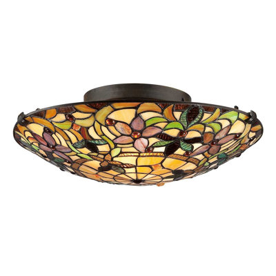 Riffe Glass Flush Mount