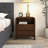 Solid Wood Nightstand With Two Drawers
