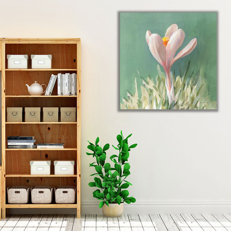Soft Crocus - reproduction d'art sur toile, 12" H x 12" W