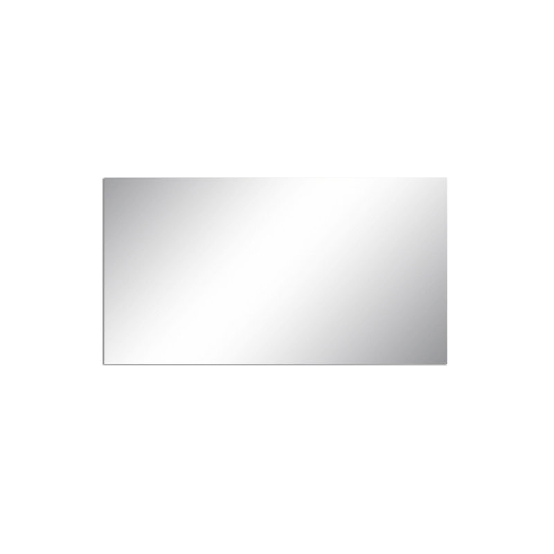 Longford Flat Wall Mirror, White, 80cm x 50cm