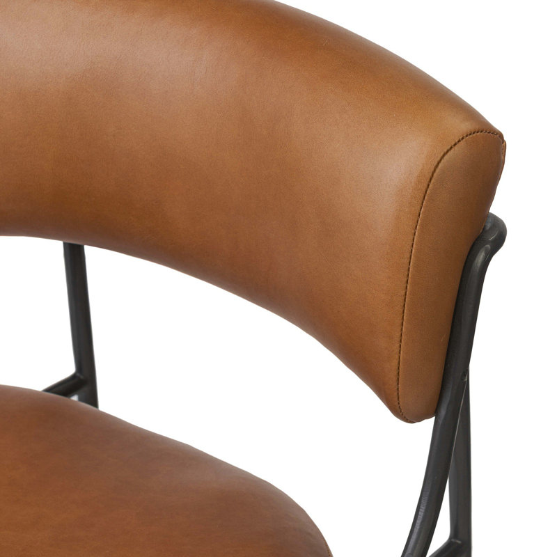 Nettie Dining Chair-Crypton Nomad Snow, Sonoma Chestnut