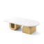 Table basse ovale en bois