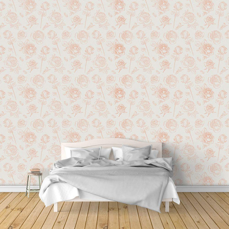 Adhésif mural floral L 144 po x l 100 po Floral Collocations, L 100 po x l 144 po