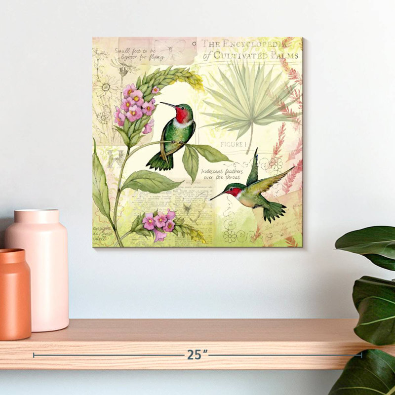 Vol de colibris, H 16 po x l 16 po