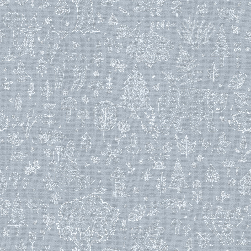 Little Explorers 2 Forest Kingdom Wallpaper Roll, Blue