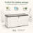 Quartey 120 Gallons Resin Deck Box with Soft Close Mechanism and Lock-72354801