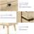 Rattan Nightstand with 2 Drawers