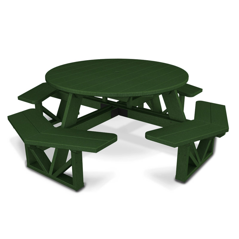 Table octogonale POLYWOOD Park, Vert forêt