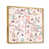Toile avec cadre flottant or