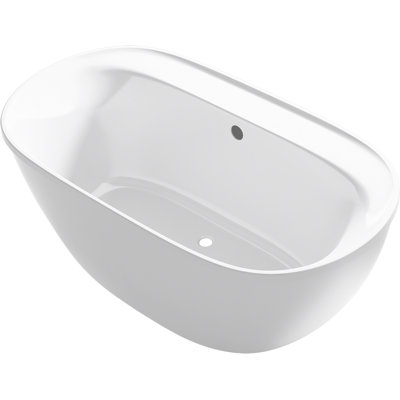 Spectacle 65.44'' x 36.25'' Soaking Acrylic Bathtub